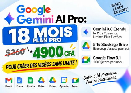 Google AI Pro (18 Mois)