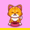 cutecatwithcatbowlcartooniconillustration 1386762707-615433ee0078d